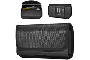 TANGOSTU Handy Gürteltasche für iPhone 16/16 Pro, 15/15 Pro 14 13 12 11 Pro / 11 XR and Samsung Galaxy S24 S23 S22 S21 S20 A20e A41 - Handy Holster - Gürtel Handytasche mit Clip Karten-Halter