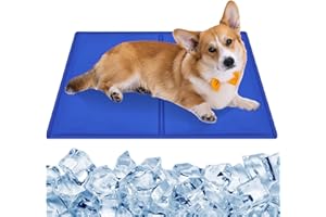 CIOXSOIO Tappetino Refrigerante Cane 65 x 50cm, Tappeto Refrigerante per Cani in Gel Non Tossico, Sistema di Auto Raffreddamento, Tappetini Rinfrescanti per Cani e Gatti in Estate