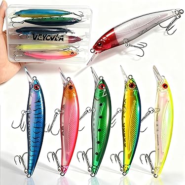 Blueshyhall Lot De 5 Leurres De Pêche En Métal, Leurres De