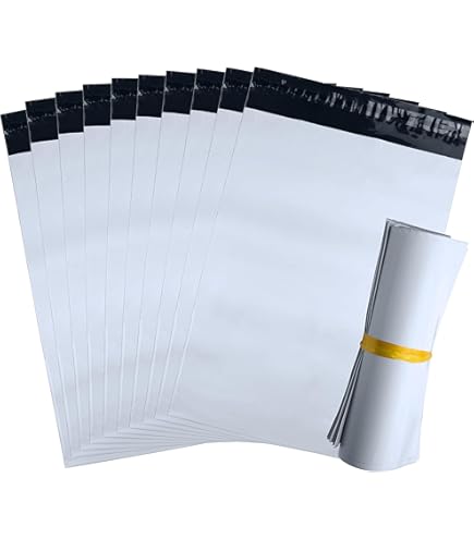 Buste Per Spedizioni Vinted 10 ECOSWIFT Bianche, 9x11 Pollici, Spessore 2.35 MIL, Polietilene Riciclabile Buste Autosigillanti - Foto 5