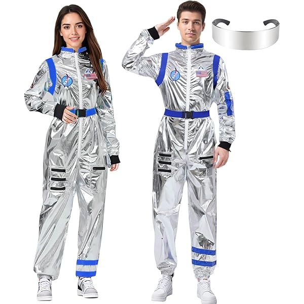 G.C Rosa Astronaut Kostüm für Kinder Mädchen Astronaut Overall mit Helm Handschuhe Weltall Raumfahrer Rollenspiel Halloween Cosplay Party Karneval Kostüm Faschingskostüme (M, 8-10 Jahre
