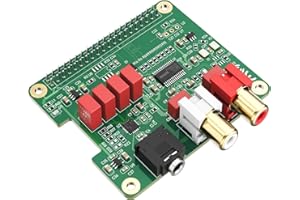 InnoMaker Placa de Expansión Audio DAC HiFi Hat para Raspberry Pi 5/4/3B+/Zero | PCM5122 384kHz/32bit con Soporte DOP | Osciladores Duales, Salida RCA/3.5mm (112dB SNR)