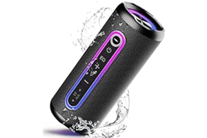 taopodo Bluetooth Lautsprecher mit Licht, Bluetooth 5.4 Musikbox, 30W Dual Lautsprecher, Dualen Bass-Treibern, 30 Std Akku, IP7 wasserdicht, TWS Paarung, AUX, TF Karte, Geeignet Outdoor/Party/Reisen