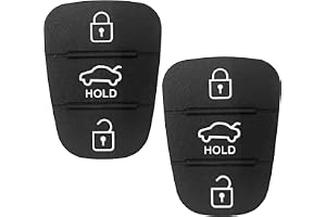 Alppihym 2-pack bilnyckelfodral för Hyundai och Kia - bilnyckelfodral med 3 knappar kompatibla med i10 i20 i30 ix20 ix35 och