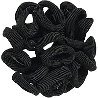 AQBAH Rubber Bands for Girls, Women,30 pces Elastic Band for Hair, Little Girls Ponytail, Cotton Tie Bands, Hair Bands, Multicolor (Pack of 30 Pcs)