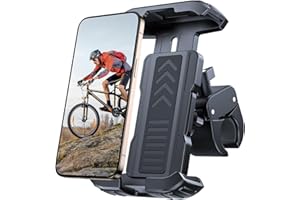 VUP Handyhalterung Fahrrad,[2025 Upgraded] Universal Handy Halterung Motorrad Lenker für Scooter Ebike MTB Roller Rennrad,360° Bike Phone Holder Mount fit iPhone Pro Max Samsung Galaxy Smartphone