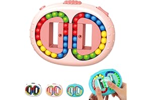 jiuhao Juguete de cubo giratorio de frijoles mágicos, juguete giratorio para clasificar bolas, rompecabezas de entrenamiento cerebral, juguete de descompresión giratorio, regalo para niños,