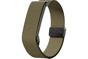 VeveXiao Nylonband kompatibla med Google Fitbit Air-remmar, mjuk väv stretchig andningsbar ersättning sportarmband med metall