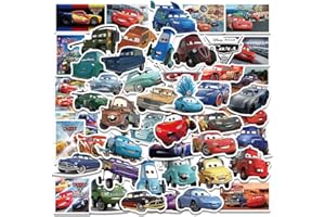 SANMATIC 50 pegatinas Carros para portátil, parachoques, monopatín, botellas de agua, ordenador, teléfono, guitarra, pegatinas de dibujos animados para niños, adolescentes y adultos