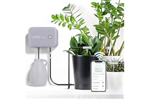 LetPot Smart Automatic Watering System– Wi-Fi & App Controlled Drip Irrigation System Kit, Self Watering System for Indoor & Outdoor Plants, Garden Watering Devices (Grey)