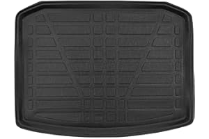 J&J AUTOMOTIVE SCOUTT Boot Liner, Boot Mat fits Karoq since 2018 2WD With Tool Set Water Resistant, Pet Friendly Equipment, Anti Slip, Raised edges, Tailored Fit, Easy to Roll and Clean