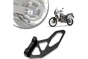 AnXin Copricatena Moto Posteriore Inferiore, Protezione Catena Moto CNC Africa Twin per CRF1000L 2016-2019, Nero