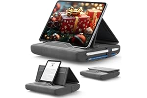JSAUX Support Tablette, Coussin de Support pour Tablette Compatible avec iPad Pro 11 10.5 9.7 10.2 Air Mini, Kindle, Tablettes, Galaxy Tab, iPhone et Plus 4-11" dispositifs pour Lit, Canapé - Gris