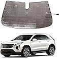 Car Front Windshield Sunshade for Cadillac XT4 2017-2023, Front Window Sun Shade, Foldable Reflective Sun Visor, Screen Shield Cover UV Blocker Protector HeatShield
