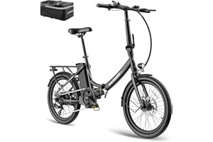 Fafrees Bici Elettrica Pieghevole Donna Uomo 20 Pollici, 36V 16.75Ah Bicicletta Elettrica 250W Ebike da Città, 110KM~130KM Pedalata Assistita E-bike, 7 Velocità, F20 Light Upgrade