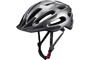 KUYOU Bike Helmet, Adjustable Cycling Helmet, 20 Vents Bicycle Helmet for Adults,Breathable Lightweight Cycle Helmet with Detachable Visor for Youth Mens Womens Fit Head Size 58-60cm(22.8"-23.6”)