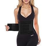 YIANNA Donna Fascia Addominale Dimagrante Corsetto Regolabile Snellente Cintura Pancia Piatta Sport Waist Trainer