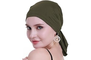 osvyo Bamboo Chemo Headscarf for Women Hair Loss - Cancer Slip On Headwear Turbans Hats caps Sealed Packaging