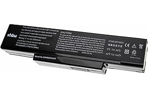 vhbw Akku Ersatz für MSI BTY-M65, BTY-M66, BTY-M67, BTY-M68, CBPIL44, CBPIL48 für Notebook (5200mAh, 11,1V, Li-Polymer)