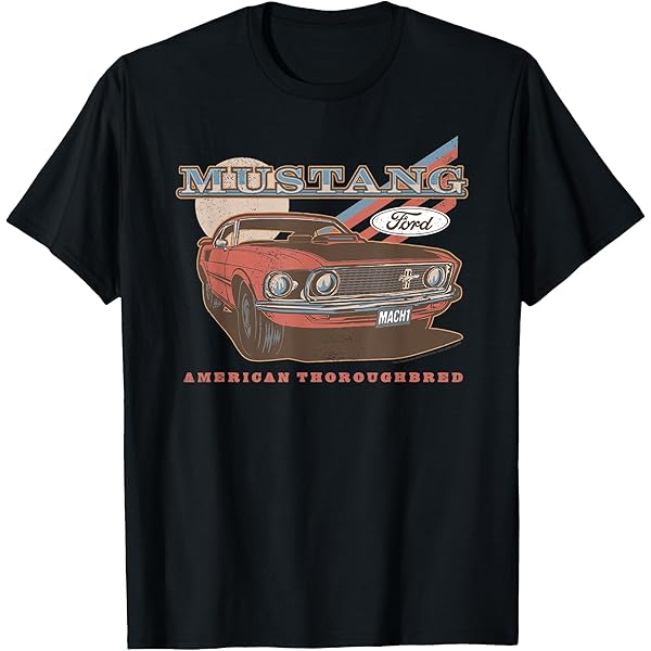 Maglietta Shelby Racing T-shirt Uomo Ford Mustang Con Stampa Shelby, Mopar E Racing - Cotone 100%, Taglia Regolare, Perfetta Per Regali T-shirt Regalo Per Appassionati Auto - Foto 4