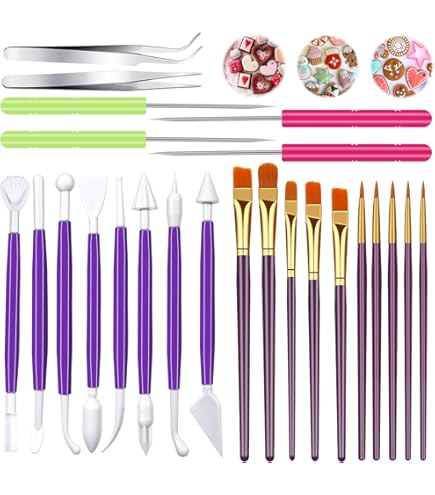 Ciseaux De Cuisine Kit 13 Accessoires Pâtisserie Narunii - Outils Modelage Fondant, Lissage, Décoration Gâteaux - Pour Pros Et Débutants Decor Pate à Sucre