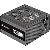 Corsair TX650M (2021), TX-M Series, 650 Watt 80 PLUS Gold Semi-Modular Low-Noise ATX Power Supply (Dual EPS12V Connection, Lo