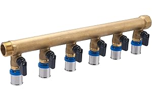 NT NOYON & THIEBAULT Collecteur mâle - femelle 20x27-6 départs multicouche à sertir Ø16 à vannes NOYON & THIEBAULT