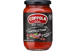 COPPOLA SALERNO Coppola Sugo Napoletana, Salsa de tomate con verduras - Sin azúcar añadida 350g (Caja de 6)