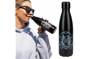 MOMO WAY Warner Bros Harry Potter butelka termiczna 500 ml, butelka na napoje ze stali nierdzewnej, nie zawiera BPA, do ciepłych i zimnych napojów, dla dzieci i dorosłych, Idealna do szkoły, na siłownię