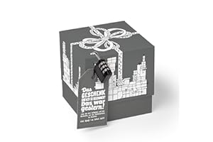 SURPRISA Geschenkbox, Rätselbox Geldgeschenke Verpackung, Geburtstagsgeschenk für Männer, Geschenkrätsel