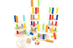 WOET New Classic Toys Juego de Torre de Equilibrio de Juguetes clásicos 10809
