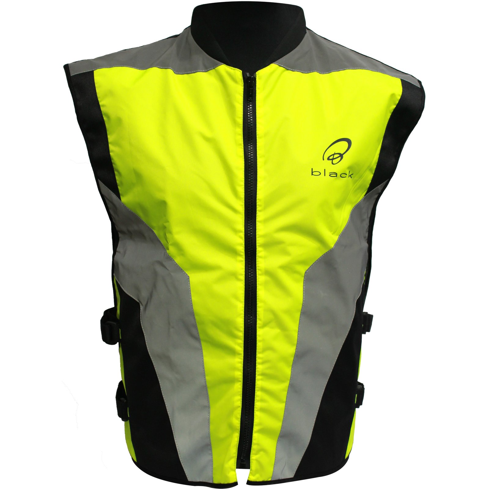 Black-Hi-Vis-Motorcycle-Vest