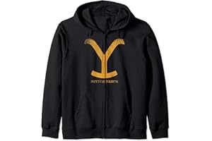 Y YELLOWSTONE Yellowstone Dutton Ranch Gold Y Logo Sweat à Capuche