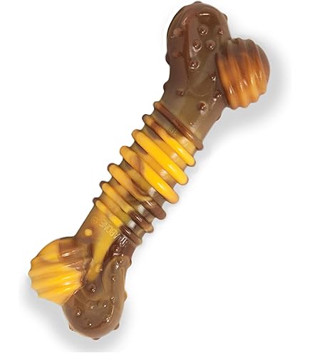 3 Pack) Nylabone Power Chew Comfort-Hold Dental Chew Toy Chicken Jerky