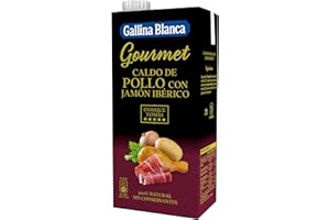 Caldo Gourmet de Pollo con Jamón Enrique Tomás 100% Natural Gallina Blanca 1 l