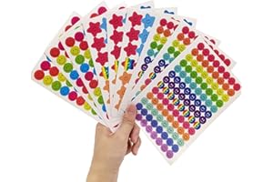 Smiley Autocollant, 30 Feuilles 2160 Pcs Autocollants pour Enseignants Autocollants de Récompense de Visage de Sourire Coloré pour Les Enfants Enseignant Parent - 3 Styles