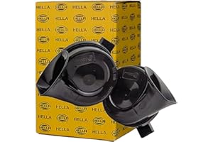 HELLA Trumpet Horn - OE-CONNECT HORN TE26 SET - 12V - 110dB(A) - Frequency range from: 400Hz - Frequency range to: 500Hz - High Tone/Low Tone - Electric - Quantity: 2 - 3FH 012 010-111
