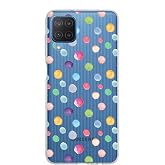 PrintiFy Samsung Galaxy M12 ile Uyumlu 1mm Slim Fit Water Color 6 Baskılı Şeffaf Kılıf