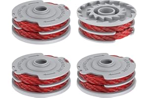 JAMSSOW 4 Bobine Tagliaerba Compatibili con Flymo FLY021/513937190,Filo Tagliabordi Bobine Adatto per Flymo Contour/Mini Trim/Multi Trim/Power Trim/Power Trim,Lunghezza 11m,Ø1,5mm(4 Bobine)