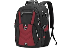 NEWHEY plecak na laptopa o przekątnej 17,3 i 18,4 cala, duża torba podróżna, plecaki szkolne z portem ładowania USB, wodoodporna torba na komputer dla mężczyzn i kobiet