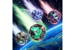 LYNBLY Jump Ball, 4 Stück Space Ball, Bounce Ball, Mini Bouncing Ball Toy, Hohe Sprünge Gummiball, Mini Jump Ball for Kids Party Gift, Bouncing Ball für Kinder for Sports Training Outdoor