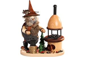 DWU NEU - Räuchermann Waldwichtel Schmied mit Ofen - inkl. Original Crottendorfer Räucherkerzen # 917