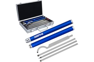 DEEFIINE Drechseleisen Set,Drehwerkzeuge für Holz Mit Hartmetall-Schneidplatten,verstellbare Drechselmesser set Für Drechselbank Schnitzholz.(6A)