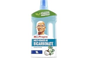 Mr. Propre Nettoyant Multi-Usages Sol Collection Tradition Parfum Bicarbonate Et Eucalyptus 1L, Élimine Les Taches Et Les Odeurs, À Base D’extraits Naturels