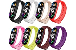 BDIG Pulsera Correas para Xiaomi Mi Band 5, Colorido Suave Silicona Pulsera Impermeable, Pulsera Correa para Xiaomi Mi Band 5