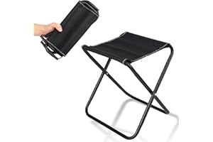 KEBITEDAMAI Campinghocker Faltbarer Camping Hocker,Tragbarer Klapphocker faltbar,31 cm Mini Sitzhocker Klappbarer Hocker,Leicht Falthocker Stool Mini Campingstuhl Klein für Reisen Outdoor Wandern Garten Angeln