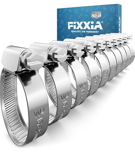 10 fascette stringitubo in acciaio inox, fascette stringitubo in