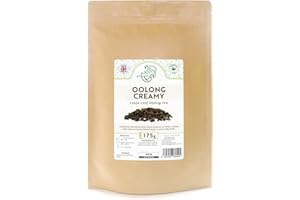 HIIP TEA Oolong Creamy Premium Loose Leaf Oolong Tea with Creamy Flavour - from Fuijan, China (175g, Creamy)