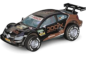 Darda 50395 - Auto Mercedes-Benz C-Coupé DTM Wehrlein, Auto da Corsa con Motore di ritiro sostituibile, Veicolo con Motore di trazione per Bambini a Partire dai 5 Anni, Pista di ritiro, Colore: Nero