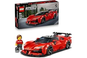 LEGO Speed Champions Ferrari SF90 XX Stradale Spor Araba 77254-9 Yaş ve Üzeri Çocuklar için Minifigür İçeren Ferrari Kıyafetli Minifigür İçeren Yaratıcı Oyuncak Yapım Seti, Hediye Fikri (339 Parça)